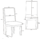 Kit 10 Cadeiras Estofadas Reforçadas - Balaqui Decor Azul Mar