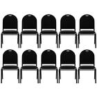 Kit 10 Cadeiras Hoteleiras Auditório Empilhável Linho Z33 Pre
