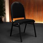 Kit 10 Cadeiras Hoteleiras Auditório Empilhável Linho Z33 Pre