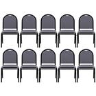 Kit 10 Cadeiras Hoteleiras Auditório Empilhável Sintético Z33