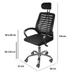 Kit 10 Cadeiras Para Escritório Com Rodízios Alta Em Tela Or