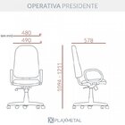 Kit 10 Cadeiras Para Escritório Ergonômica Giratória Operativ