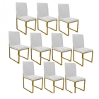 Kit 10 Cadeiras Para Sala De Jantar Escritório Office Stan In