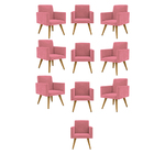 Kit 10 Cadeiras Poltronas Decorativa - Escritório - Recepção