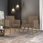 Kit 10 Cadeiras Poltronas Decorativa - Escritório - Recepção