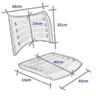 Kit 10 Cadeiras Universitárias Azul Com Porta Livros Pranchet