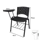 Kit 10 Cadeiras Universitárias Com Prancheta E Porta Livros -