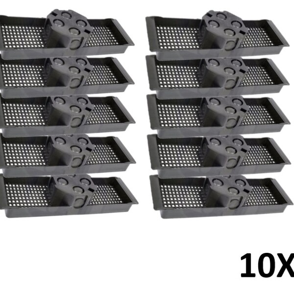 Kit 10 Caixa Luz Suporte P/ Laje Octogonal 30cm Tuboline