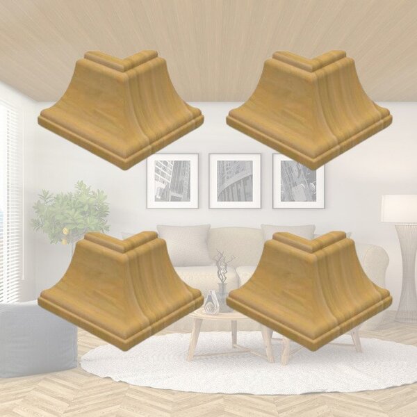 Kit 10 Caixas Com 120 Peças Cantoneira Externa Pvc 25x25mm Co