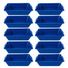 Kit 10 Caixas De Massa Azul 20 Litros Afort