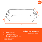 Kit 10 Caixas De Massa Azul 20 Litros Afort