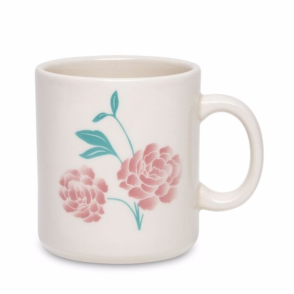 Kit 10 Canecas Donna Bloom Oxford Cerâmica 270ml