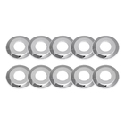 Kit 10 Canopla Tampa Acabamento Torneira Inox Cromado 1/2''