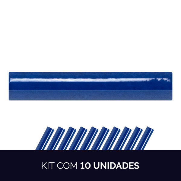 Kit 10 - Cantoneira Côncava Para Piscina 3,5x20 Cm (cobalto)
