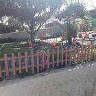 Kit 10 Cerquinhas De Madeira Para Jardim 50x40cm Modelo Madet