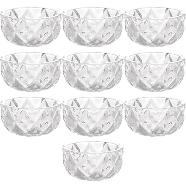 Kit 10 Cinzeiros De Cristal De Chumbo Bonitos Para Hotéis Res