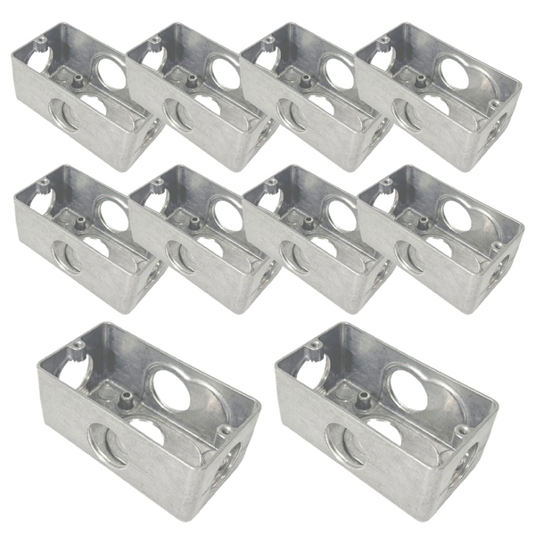 Kit 10 Condulete Multiplo Dailet X S/ Tampa 3/4'' Alumínio