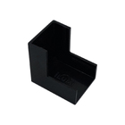 Kit 10 Conexão Curva Cotovelo Externo Preto Canaleta 20x10mm