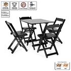 Kit 10 Conjuntos Dobráveis 70x70 Com 4 Cadeiras Dobráveis Pre