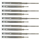 Kit 10 Corrediça Telescópica 45cm Para Gaveta Trilho 5 Pares