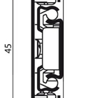 Kit 10 Corrediça Telescópica 45cm Para Gaveta Trilho 5 Pares