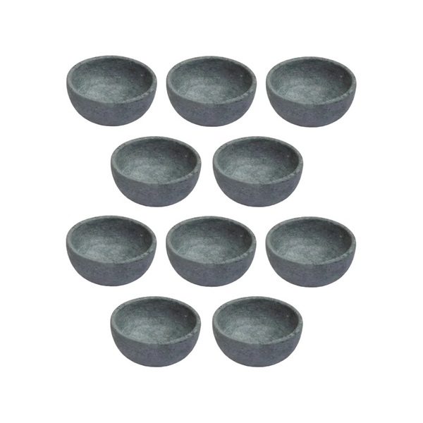 Kit 10 Cumbuca Pedra Sabão Tigela Bowl Para Caldo Sopa 300ml