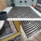 Kit 10 Decks Madeira Plástico Encaixe Modular Piscina Sacada