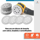 Kit 10 Disco De Lixa Velcro Branco Starfer 125mm Grão 800