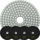 Kit 10 Disco Lixa Polimento Úmido Mármore 10 Cm Grão 30