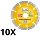 Kit 10 Discos Prando Segmentado 110 Mm X 20 Mm Mármore