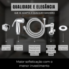 Kit 10 Ducha Higiênica Casagrande Mundial Cromada Abs Flexíve