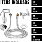 Kit 10 Ducha Higiênica Casagrande Mundial Cromada Abs Flexíve