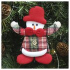 Kit 10 Enfeite Pendente Árvore Natal Boneco De Neve 15cm