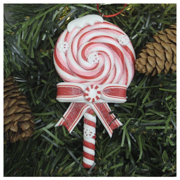 Kit 10 Enfeite Pendente Para Árvore De Natal Doce Pirulito 13