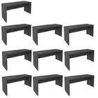 Kit 10 Escrivaninhas 163cm Me4109 Mármore Lunar