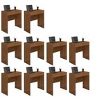 Kit 10 Escrivaninhas 72cm 1 Gaveta Com Chave Andorinha