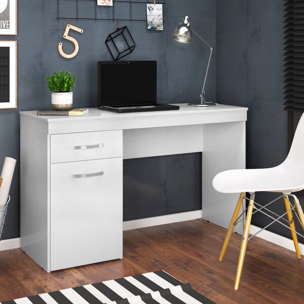 Kit 10 Escrivaninhas Com 1 Porta 1 Gaveta Vitória  Branco