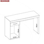 Kit 10 Escrivaninhas Com 1 Porta 1 Gaveta Vitória  Branco