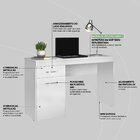 Kit 10 Escrivaninhas Com 1 Porta 1 Gaveta Vitória  Branco