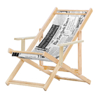 Kit 10 Espreguiçadeiras Preguiçosa Dobrável Madeira Maciça Na