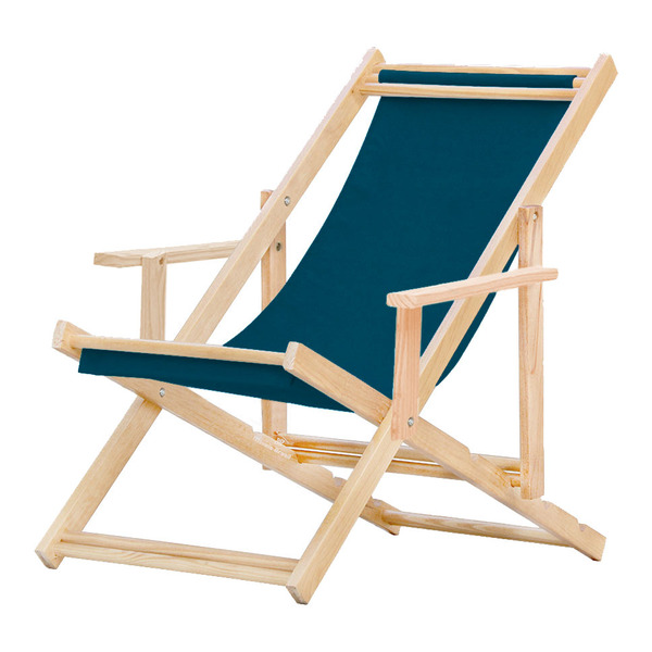 Kit 10 Espreguiçadeiras Preguiçosa Dobrável Madeira Maciça Na