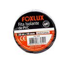 Kit 10 Fita Isolante Antichamas Preta 19mm X 20m - Foxlux