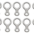 Kit 10 Freio 8 Aço Inoxidável 100kn Rapel Dg1000