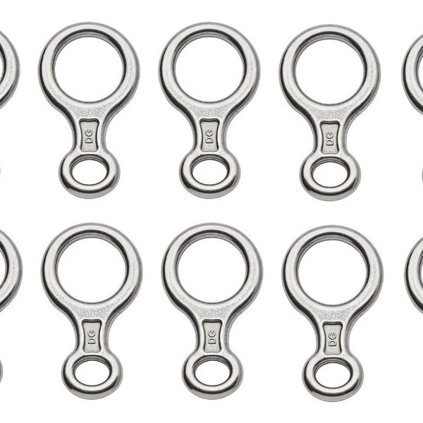 Kit 10 Freio 8 Aço Inoxidável 100kn Rapel Dg1000