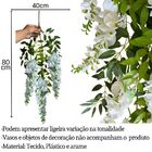 Kit 10 Galhos De Wisteria Artificial Flexíve Flor Ideal Para