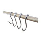 Kit 10 Ganchos S Multiuso Pratas Ganchinhos Suporte