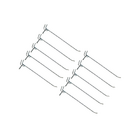 Kit 10 Ganchos Zincados Para Chapa Perfurada - 20 Cm