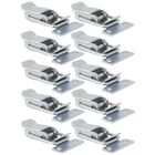 Kit 10 Grampos Fecho Rápido Trava Pressão Fe/e8 Zincado