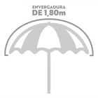 Kit 10 Guarda Sol Praia Fashion Azul Forro 1,80m Mor