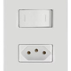 Kit 10 Interruptor Simples C/ Tomada 20a/250v Liz Tramontina